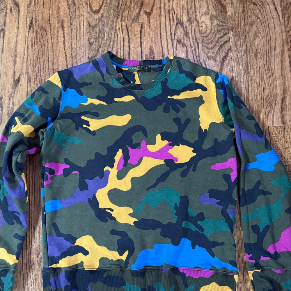 Valentino rockstud Camouflage Sweatshirt